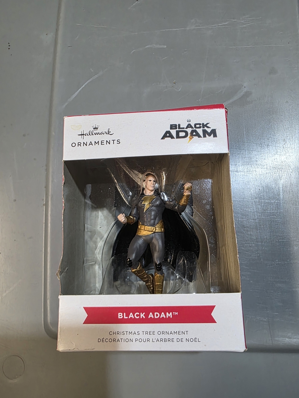 Hallmark Black Adam Ornament - Black and Gold